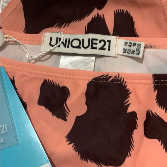 Cow Print Tanga Bikini Bottom size 10 - Picture 4 of 9